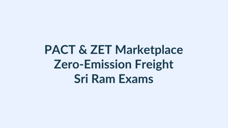 PACT ZET Marketplace zero-emission freight UPSC current affairs thumbnail